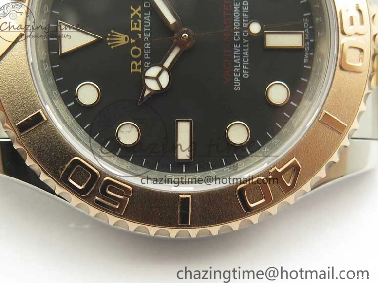 VRF Dial A2836 116621 Bracelet on RG Best Edition Yacht-Master SS 1:1 SS Black 0811